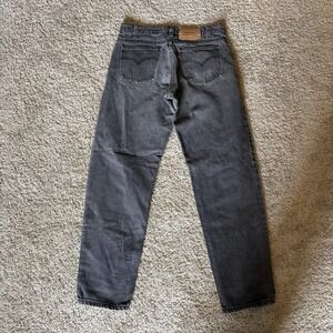 Vintage 90s Orange Tab Levi's 550 Men's 31x30 Distressed Faded Black